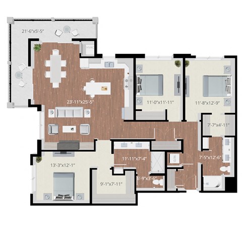 the floor plan of residence villa carlotta
