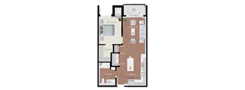 a floor plan of a two bedroom apartment