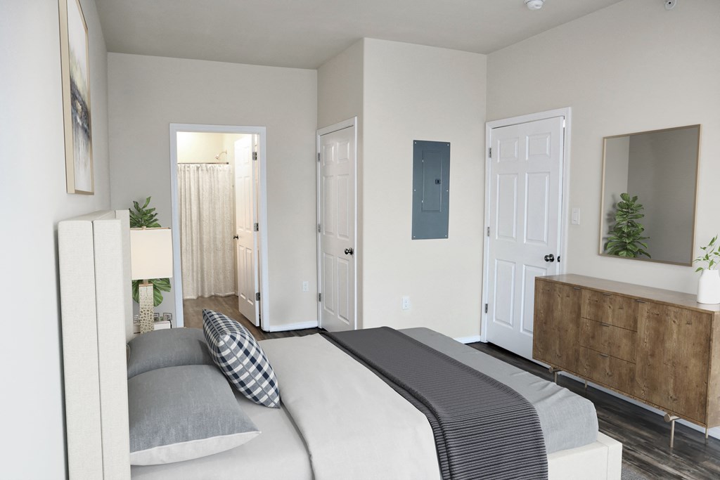 Cresta North Valley Apartments in Albuquerque, NM Bedroom in a Cresta North Valley apartment in Albuquerque, NM