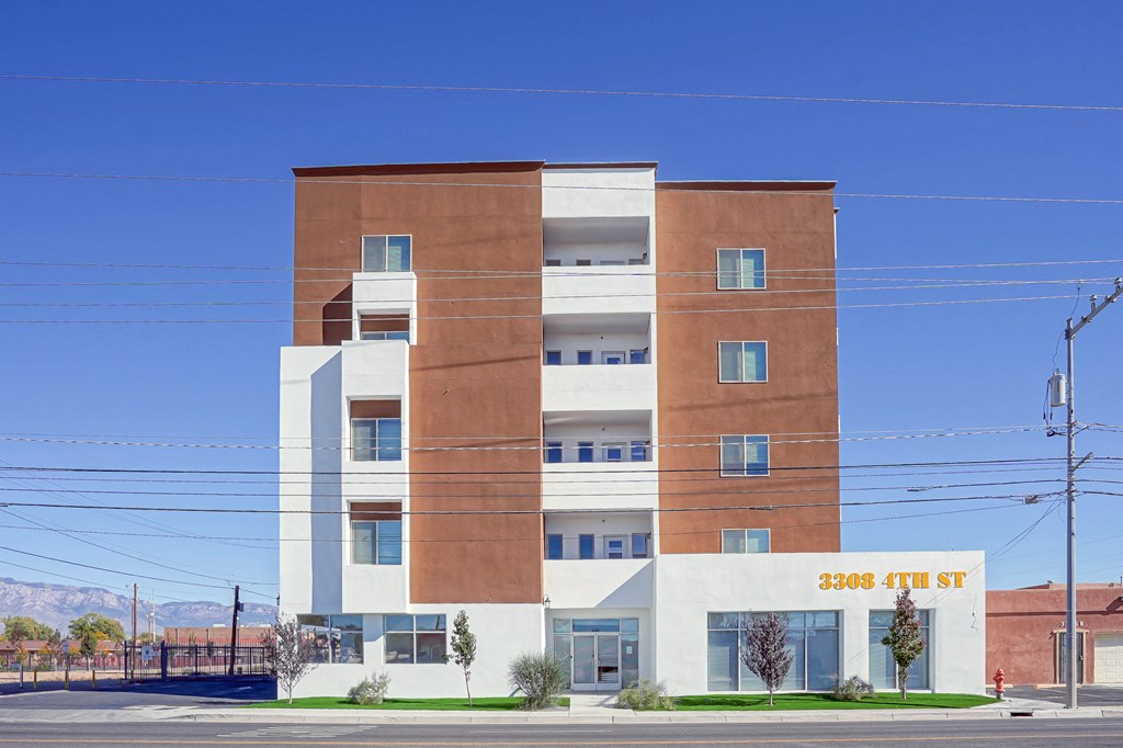 Cresta North Valley Apartments in Albuquerque, NM Exterior drone image of Cresta North Valley Apartments in Albuquerque, NM