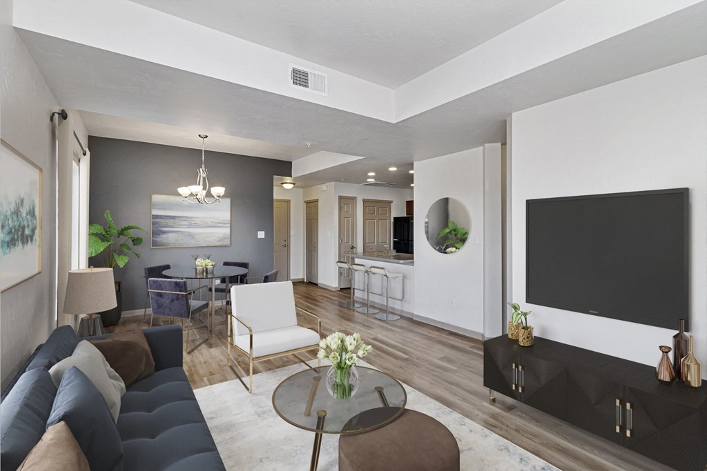 Peppermill Lofts living dining room