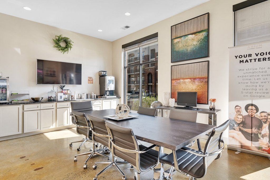 community exterior drone shot