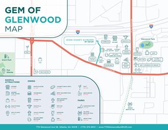 a map of the gem of glenwood map