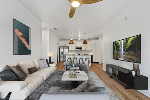 renovated living room