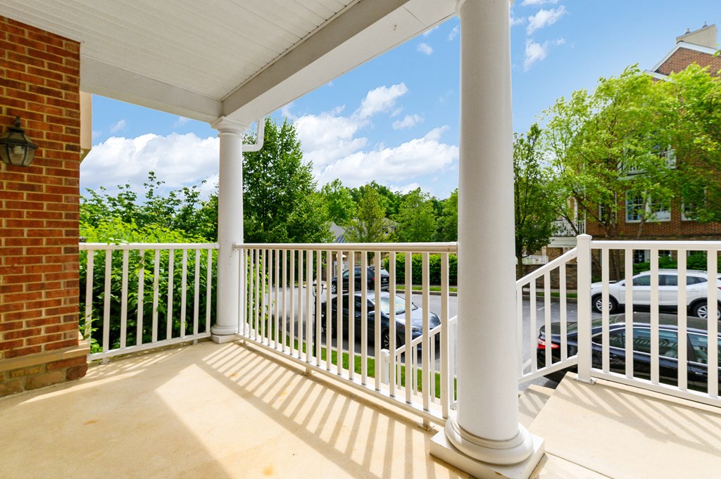 Private patio/balcony offering outdoor space for relaxation and enjoyment at Claremont Apartments in Exton, PA