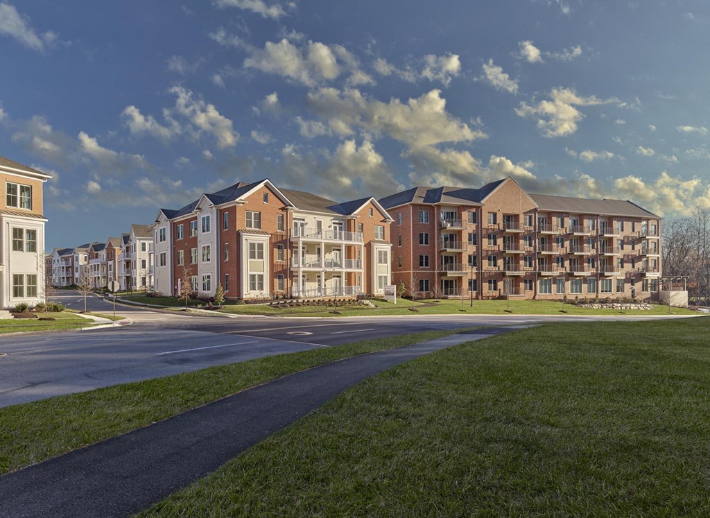 A warm welcome awaits as you arrive at Hamilton at Eagleview from Pennsylvania Drive in Exton, PA