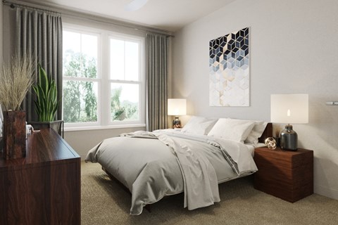bedroom filled with natural light!