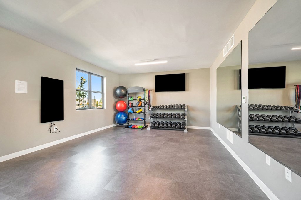 private fitness studio at Signature at West Pryor, Missouri