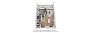 A2 Floor Plan at 2200 LaSalle, St Louis, Missouri