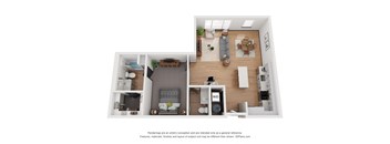 A5 Floor Plan at 2200 LaSalle, Missouri, 63104