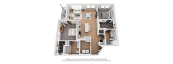 B8A ADA Floor Plan at 2200 LaSalle, St Louis, MO
