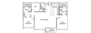 2x2 with den at The Oasis at Hartman Lakes, Shiloh, 62269