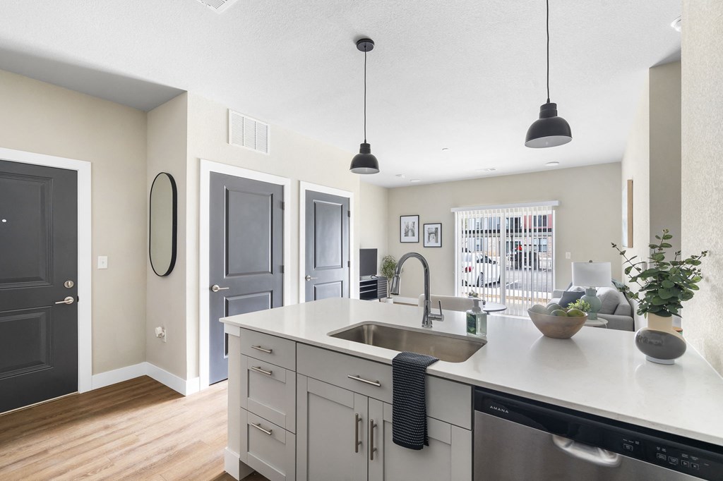 Kitchen Island at The Junction at Rogers, Arkansas