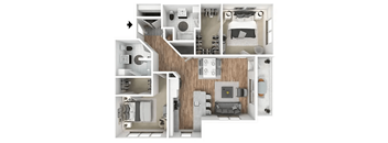 Revolve 2  Bed   2  Bath   1,202 Sq. Ft. Floor Plan at Bold on the Blvd, St. Peters Missouri