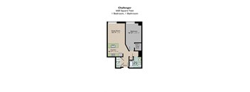 Challenger Floor Plan at Park Pacific, St. Louis, MO, 63103