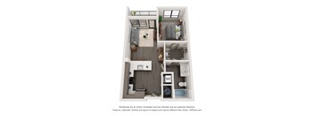 A2 Floor Plan at Chapter at the Streets of St Charles, Saint Charles, MO