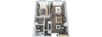 Frontenac Floor Plan at Clayton On The Park, Missouri