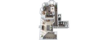 Ladue Floor Plan at Clayton On The Park, Clayton, MO