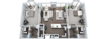 Wydown Floor Plan at Clayton On The Park, Clayton, MO