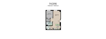 Coast Daylight Floor Plan at Park Pacific, Missouri, 63103