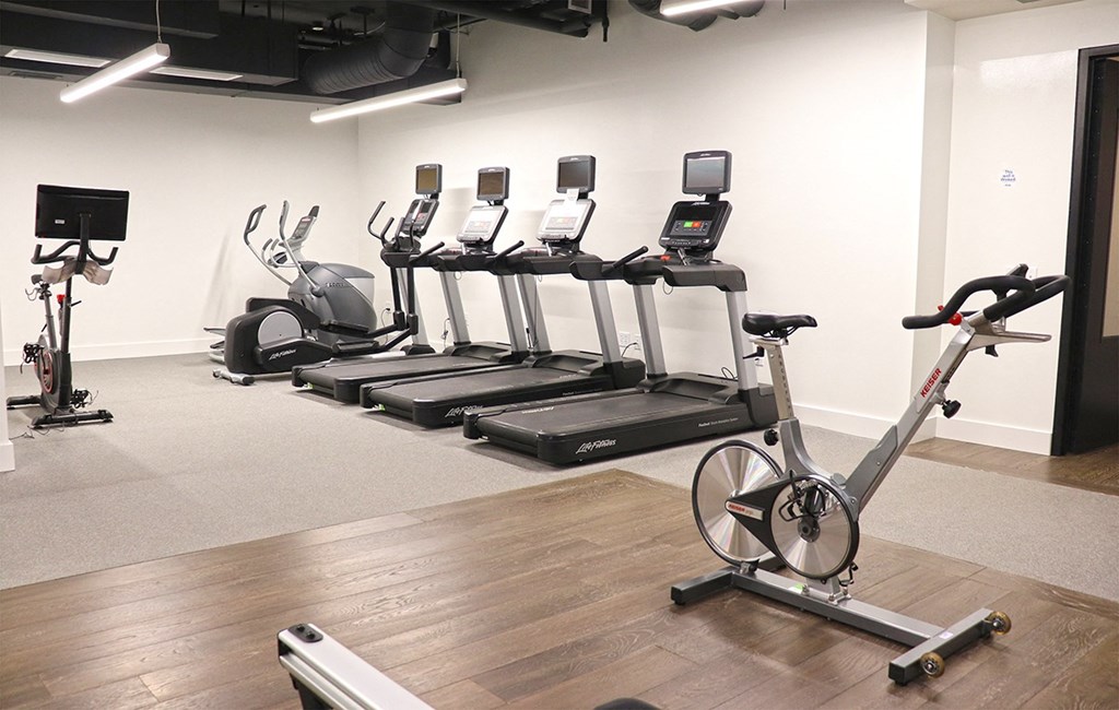 Fully Equipped Fitness Center at The Euclid, St Louis, MO, Missouri, 63108