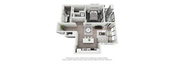 Boyle 1 bed 1 bath G at The Euclid, St Louis, MO, Missouri