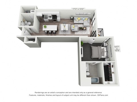 Scott 1 bed 1 bath B at The Euclid, St Louis, MO, Missouri, 63108