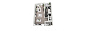 Westminster 1 bed 1 bath A at The Euclid, St Louis, Missouri