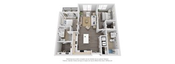 Racer Floor Plan at The Flats & Terraces at Wildhorse Village, Chesterfield 