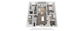 Polo Floor Plan at The Flats & Terraces at Wildhorse Village, Missouri