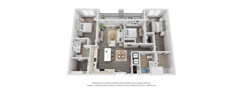 Triple Crown Floor Plan at The Flats & Terraces at Wildhorse Village, Chesterfield, MO