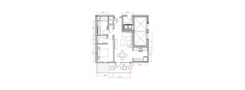 Genoa II - South A9 Floor Plan at Expo at Forest Park, St. Louis, MO, 63112