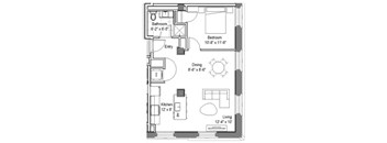 GE Carson Floor Plan at The Georgian Apartments, Missouri