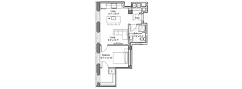 Jenner Floor Plan at The Georgian Apartments, Missouri