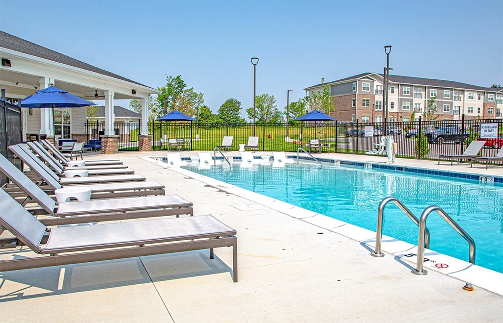 take a dip in our resort style pool  at Heartland View Apartments, Wentzville, MO, 63385