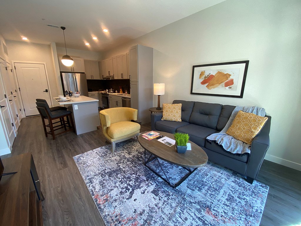 Living Room at Wildhorse Apartments, Chesterfield, MO, 63017