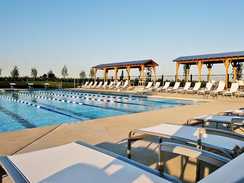 Pool With Sundecks at Promenade at New Town, Saint Charles, MO