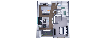 1 bed 1 bath  at The Elle on Lockwood Apartments, Webster Groves