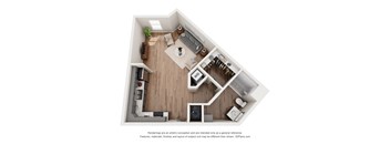 Studio 1 bath at Mila Apartments, Ellisville, MO