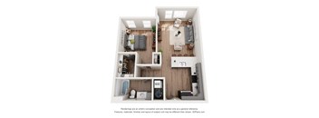 1 bed 1 bath B at Mila Apartments, Ellisville, Missouri