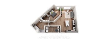 1 bed 1 bath C at Mila Apartments, Ellisville