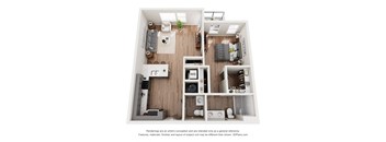 1 bed 1 bath D at Mila Apartments, Missouri