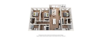 3 bed 2 bath at Mila Apartments, Ellisville, MO, 63011