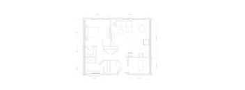 1  Bed   1  Bath   862 Sq. Ft. Naples I - B1 1 Bedroom with Den Floor Plan at Expo at Forest Park, Missouri