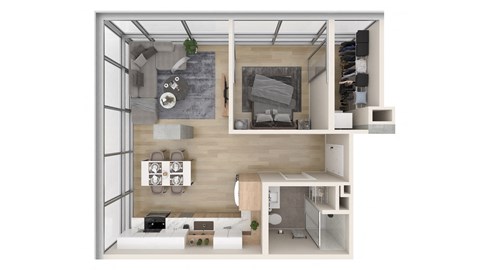 Century 1  Bed   1  Bath  at One Foundry Way, St. Louis, MO