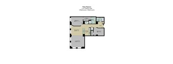 Pony Express Floor Plan at Park Pacific, St. Louis, MO, 63103