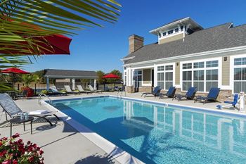 a swimming pool in front of a house at Hartman Lakes, Shiloh, IL, 62269
