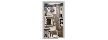 S1 Floor Plan at The Porter, Maryland Heights  