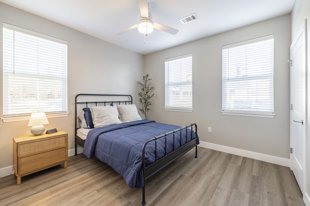 Bedroom With Ceiling Fan at Preserve at Sycamore Creek, Missouri 65065