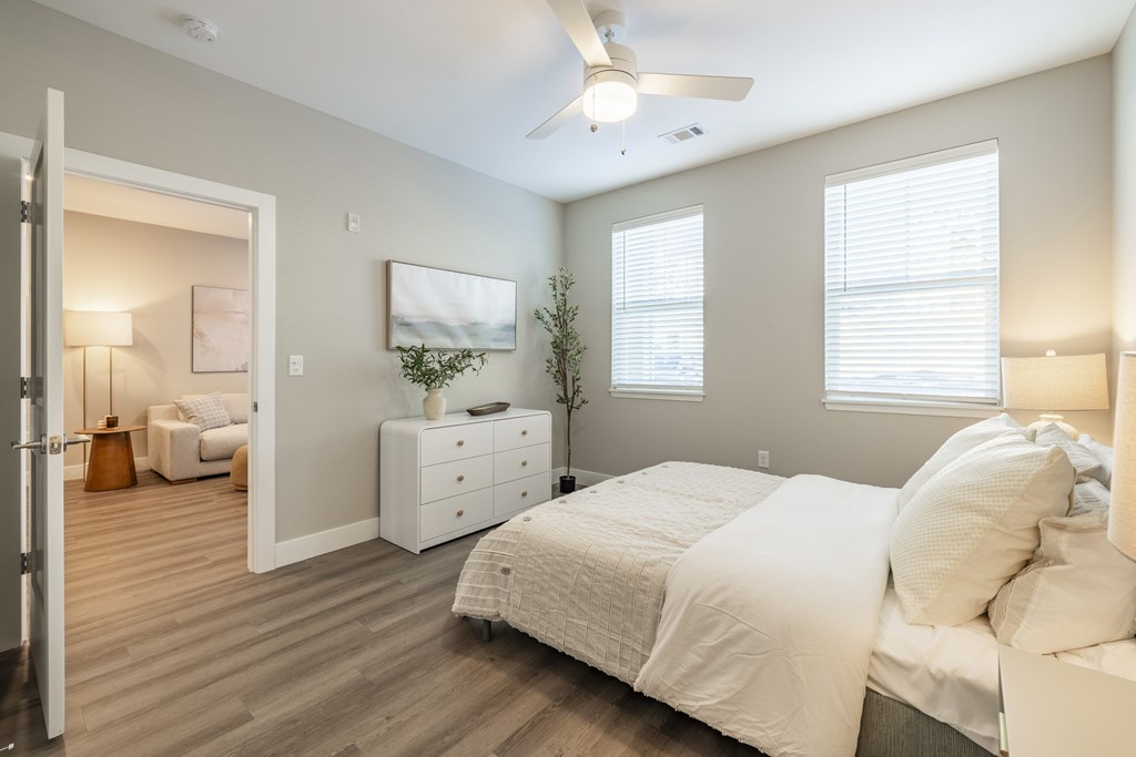 Bedroom With Expansive Windows at Preserve at Sycamore Creek, Osage Beach, 65065